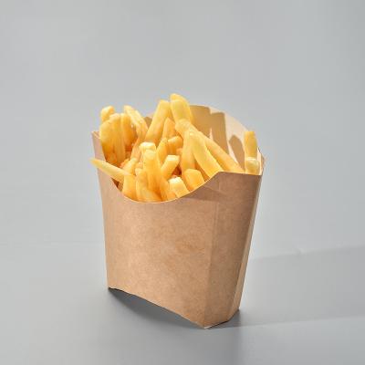 China Disposable 8oz 12oz 16oz Customized French Fries / Chicken Paper Cup Box Food Grade Disposable Packaging Paper Cup / Paper Box for sale