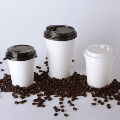 China Wholesale White Disposable Biodegradable Coffee Disposable Custom Paper Cup With Heat Insulated For Coffee And Other Beverages for sale