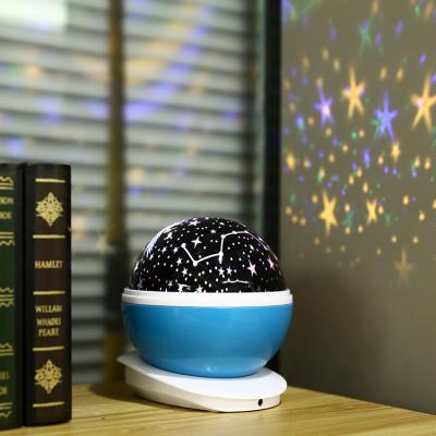 China Modern Children's Bedroom Decoration Small Romantic High Power LED Sky Colorful Stars Night Light Projector Lamp for sale