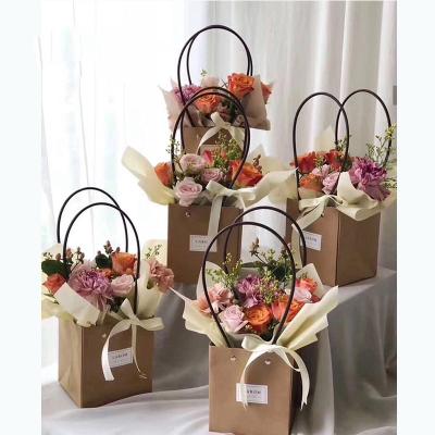 China Wholesale Recyclable Paper Gift Bags Waterproof Flower Box Flower Gift Box DIY Bouquet Wrapping Paper Florist for sale