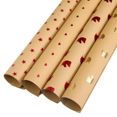 China Waterproof Custom Gold Wrapping Paper Shiny Wrapping Paper For Birthday Good Price Gift Wrapping Paper Roll for sale