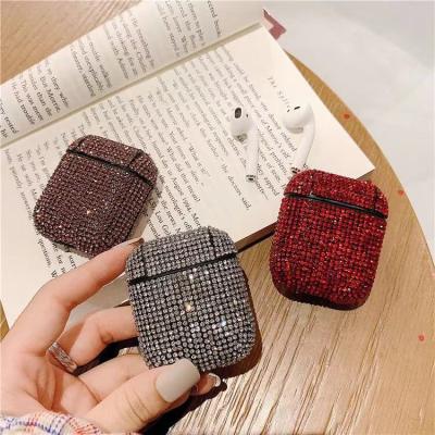 China For Luxury Diamond For Airpod Case Earphone Women Bling Bling Earphone Bag Protective Wireless Cover for sale