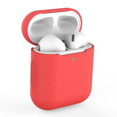 China For Earphone Solid Color Skin For Air Pods 1 2 Case, Wholesale Silicone Case Shockproof Protective Cover For Apple AirPods Case, for sale