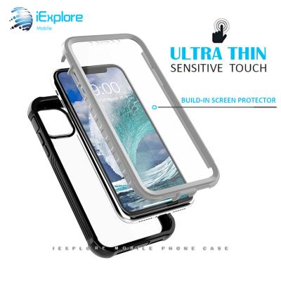 China iExplore Shockproof Military Shockproof 360 Full Body Screen Protector Element Full Body Rugged Case With Built-in Screen Protector Phone Case For iPhone 6.5 2019 XS Max 11 for sale