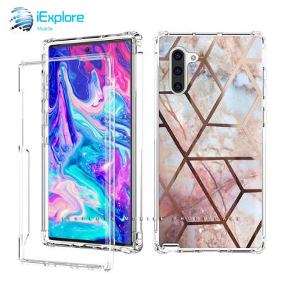 China PC IMD 360 Separate Full Body Cover iExplore Phone Protector Screen Full Coverage Rugged PET Case with Separate Screen Protector First PET Love Phone Case for Samsung Note10 for sale