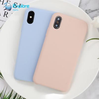 China OEM/ODM iExplore Manufacturer PC Hybrid Silicon Candy Color Rubber Phone Case OEM/ODM Logo Candy Color Silicon Case For iPhone 5 6 7 8 7plus 8plus X XR XS Max for sale