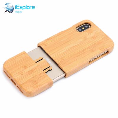 China 100% ODM OEM Environmental Degradable 100% Natural Natural Bamboo Phone Case / iExplore Bamboo Full Wood Case Manufacturer For iPhone X XS Max Samsung s10 for sale