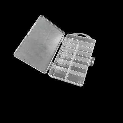 China Nail Tools 100pcs Professional Tips Empty Cosmetic Nail Container Storage Press On Plastic Nails Box for sale