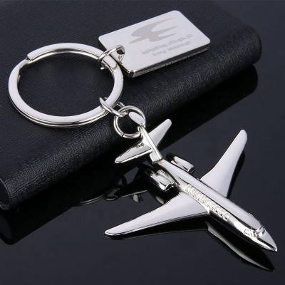 China Business Souvenir / Gift / Promotion Advertising Cugle Airline Custom Metal Airplane Shaped Key Chain No Minimum Order for sale