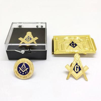 China Masonic Masonic International Pin Freemasonry Lapel Enamel Cufflinks Logo Customization Eastern Star Masonic of Europe Club Items for sale