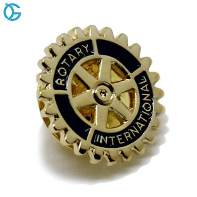 China Europe Factory Cheap Golden China Shape Rotary Soft Enamel Personalized Custom Made Lapel Pins for sale