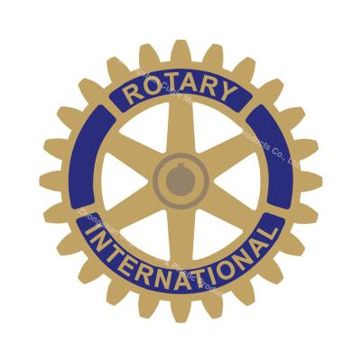 China Custom Europe Pins Manuafacturers Metal Hat Lapel Pin Rotary International Gold Club Hand Enamel Pin for sale