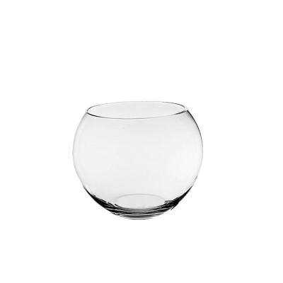 China CLASSIC Decorative Centerpiece Clear Globe Shape For Fish Bowl Home Wedding Glass Vase for sale