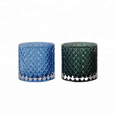 China Best Seller Romantic Wholesale Homewares Glass Candle Holders for sale