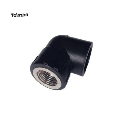 China pe hdpe pipe fittings 90 degree female threaded elbow for sale