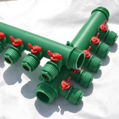 China -20--90 Degree Celsius Manifolds For Underfloor Heating Heating System Brass Manifold for sale