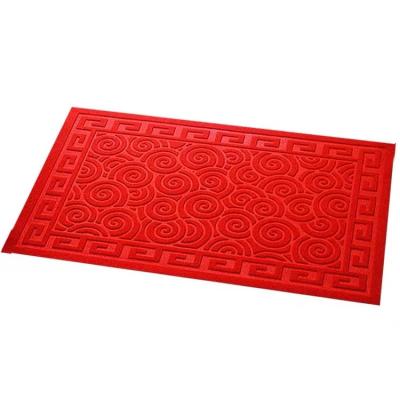 China Wholesale Modern Manufacturer Pvc Composite Bottom Floor Mat, Kitchen Rug Anti Slip Polyester Floor Mat for sale