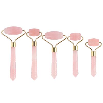 China High Quality Amazon Best Selling Rose Quartz Roller Jade Roller For Face for sale