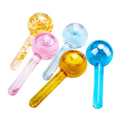 China Comfortable High Quality Colorful Ice Globe Beauty Eye Supllier Ice Globe Cold Face Roller Massager Globes For Facial Anti Aging for sale