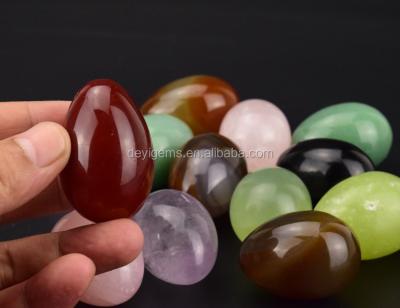 China Europe Drilled Yoni Eggs/Jade Yoni Eggs for Vaginal Exercise/Muiti-Colored Jade Yoni Eggs for sale