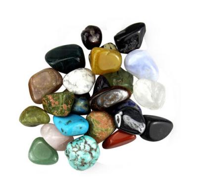 China Cats Eye 15-25mm Bulk Mixed Natural Miscellaneous Rock And Minerals Tumbled Stone for sale