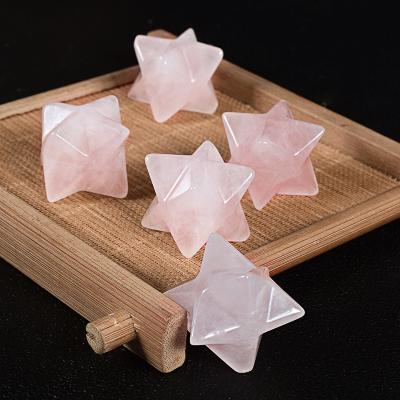 China Wholesale natural Rose Quartz Merkaba gemstone from Europe for sale. Hot Sale Merkaba for Gifts for sale