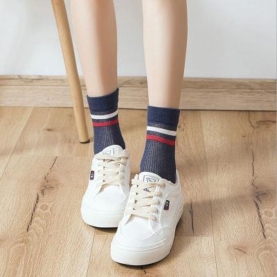 China MANZI Anti-Slip Socks Making Machine Young Girls Teen Tube Socks Custom Cotton Socks for sale