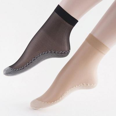 China Manzi China Factory Wholesale Anti-Slip Silk Ankle Socks For Women for sale