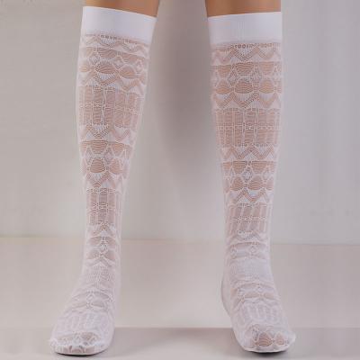 China Manzi Brand Kids Young Antibacterial Wholesale Nylon Babies Knee High Teen Long Tube Socks for sale