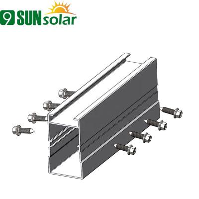 China KAR Rail Splice Solar Mounting Rail Industrial Solar Ground Mounting for sale