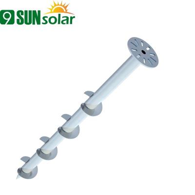 China Industrial Pile Earth Industrial Four Blade Galvanized Solar Mounting Screw for sale