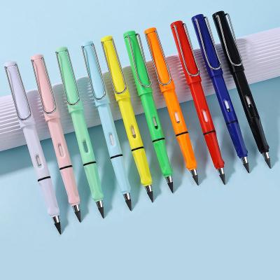 China Plastic Pencil Creative Inkless Eternal Pencil Eco-Friendly Sketch Pencil For Students for sale