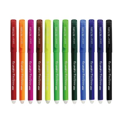 China Custom Promotional Custom PP Multicolor Soft Grip Ink Erasable Gel Pen With Erasers for sale