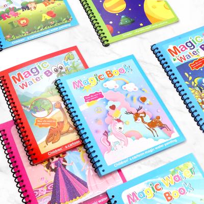 China New Education Reusable Colored Painting Paper Drawing Water Magic Books For Children for sale