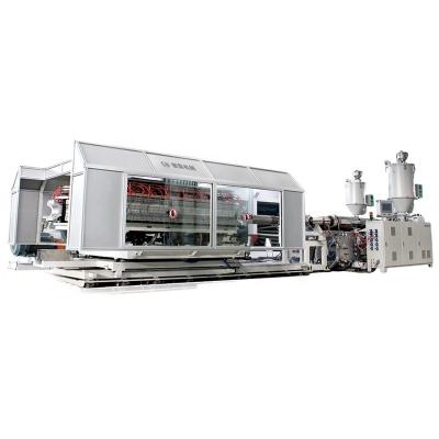 China Full automatic high automation water cooling dwc plastic pipe making machine HDPE pp pe extrusion production line for sale