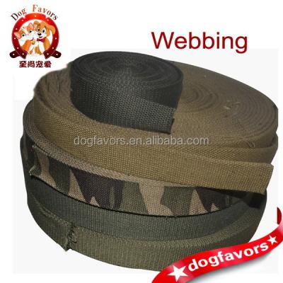 China Sustainable Military Army Green Cotton Webbing / Institute Camouflage Webbing Practical Training Belt for sale