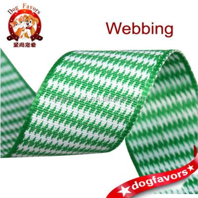 China 2.5 cm wide viable jacquard webbing, bias tape for fashion wear, greed and bleached white for sale