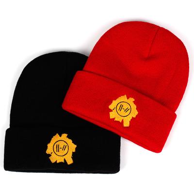 China JOINT Winter Embroidery Anime Beanie Hat Outdoor Sports Pilot Ski Woman and Man Knit Hat Customized Style for sale