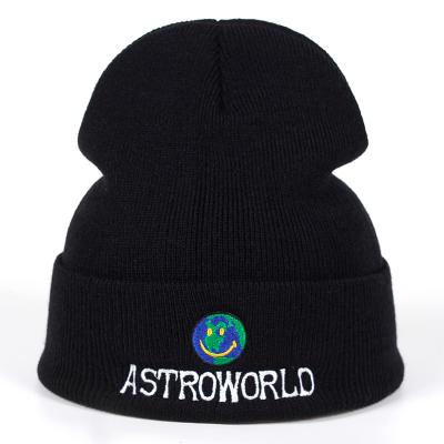 China COMMON ASTROWORLD Knit Astroworld Skiing Skullies and Beanie Fashion Outdoor Hats Ski Warm Winter Unisex Travis Hat Embroidery for sale