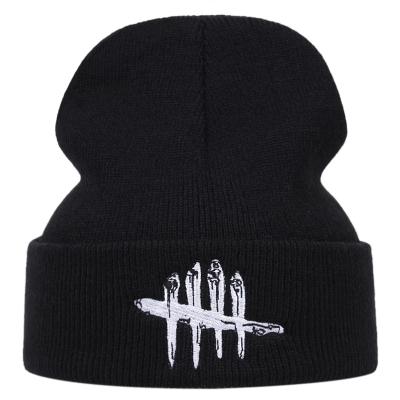 China 2021 Winter COMMON Embroidery Knitted Cotton Hip Hop Ski Beanie Knit Hat Skullie Unisex Warm Hat Women Fashion Outdoor for sale