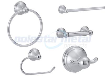 China Office Bathroom Hardware Accessories 5 Pcs Polished Chrome Zamak 32500 Series for sale