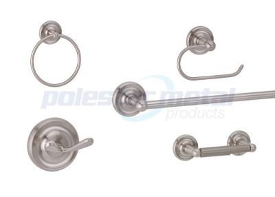 China 5 PC polierten Chrom Zamak-Badezimmer-Hardware gebürstetes Nickel-Bad-Vorteilspack zu verkaufen