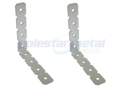 China Zinc Plated Steel Construction Hardware Stripping Steel Angle Brackets for sale