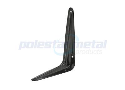 China 125mm Height Black Powder Coated Steel Angle London Shelf Brackets for sale