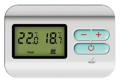 China De digitale Thermostaat   van de 2 Draadhitte slechts/Programmeerbare ThermostaatWarmtepomp Te koop