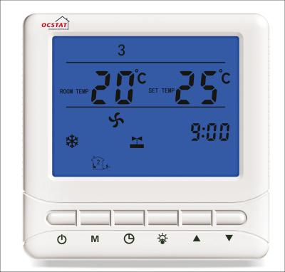 Chine Non - thermostat de câblage programmable de la CAHT, thermostat programmable de fil de la bobine 2 de fan de Digital à vendre