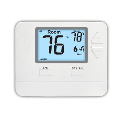 China Riseem Klimaanlage Smart WIFI Digitaler Thermostat HVAC STN701W 24V Weiß ABS zu verkaufen