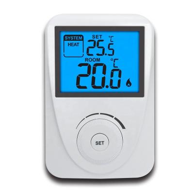 China Riseem Easy Installation Wifi Room Thermostat For Underfloor Large Digital Adjustable Button for sale