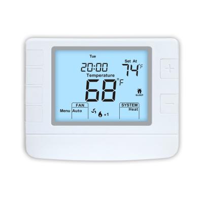 Chine Thermostat de chauffage de pièce de couleur de STN1320 24V à chaleur de pompe de climatiseur à la maison non programmable blanc de thermostat à vendre