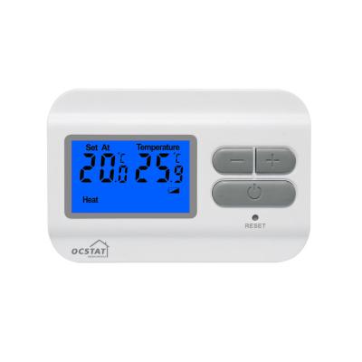 China Riseem 868MHZ ABS Digital RF Thermostat para aquecimento e refrigeração de sala de caldeiras de gás Display LCD 230V Controle de temperatura Digital Thermostat de sala não programável à venda